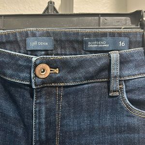 J. Jill boyfriend straight leg ankle jeans, size 16